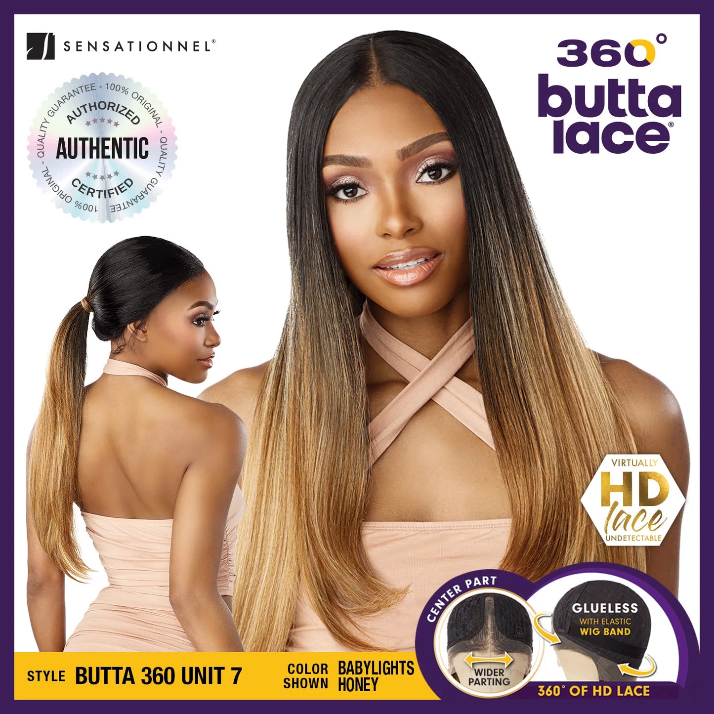 Sensationnel Glueless Butta 360 HD Lace Front Wig Unit 7