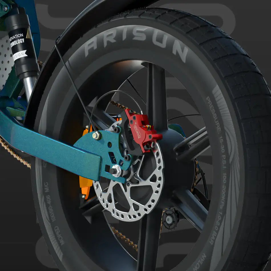 JANSNO Electric Bike 750W Dual Motor 20 Inch Fat Tires