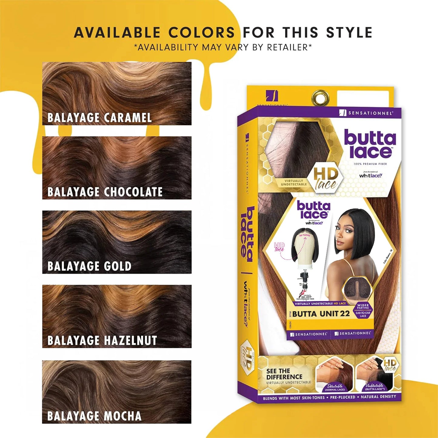 Sensationnel Butta Lace Hd Lace Front Wig Bob With Added Curl