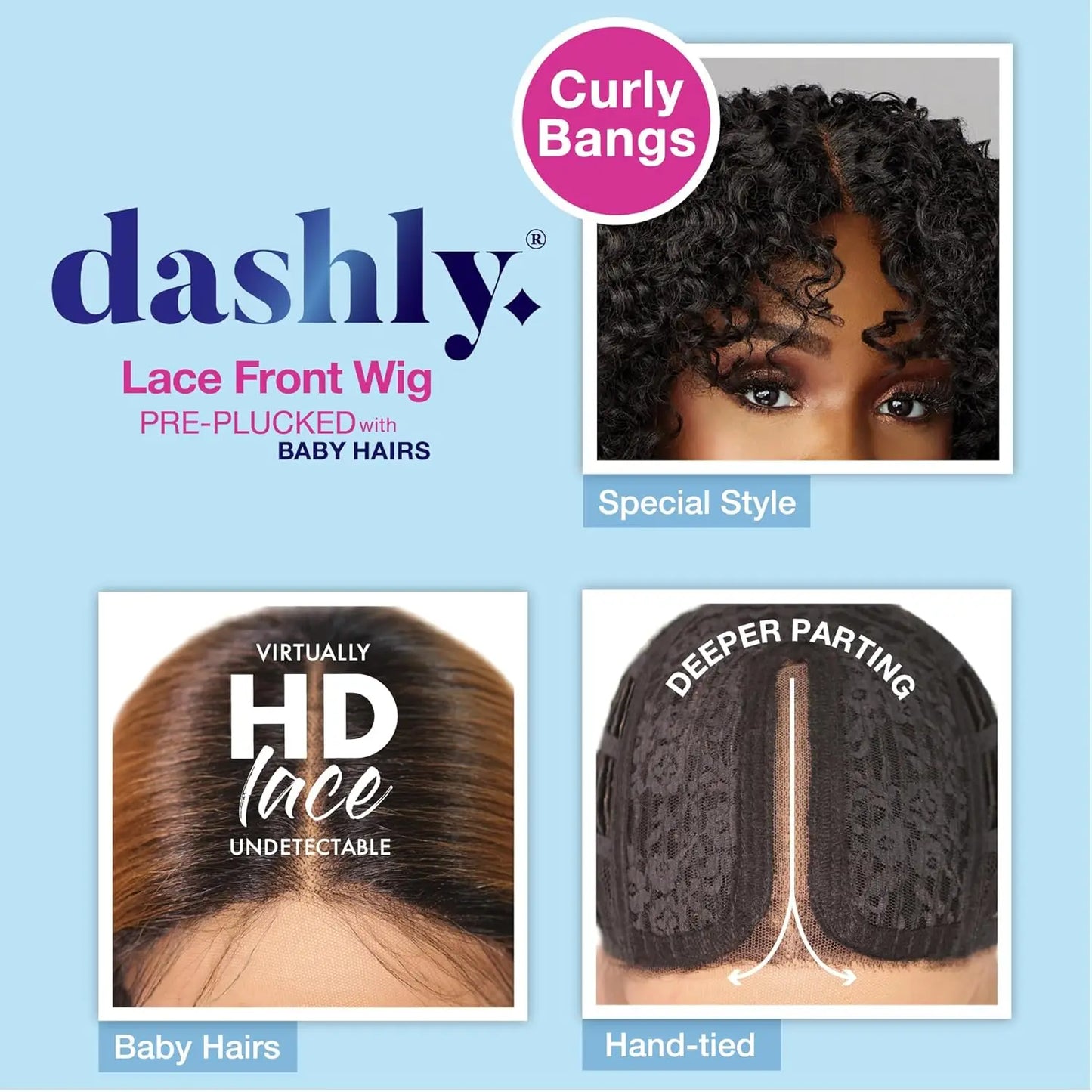 Sensationnel Dashly Pro HD Lace Front Wig Unit 44 Short