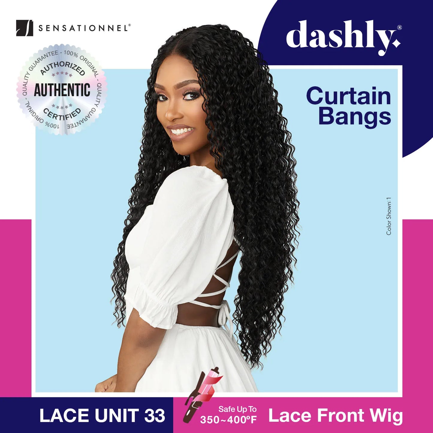 Sensationnel Dashly Lace Front Wig Long Natural Look