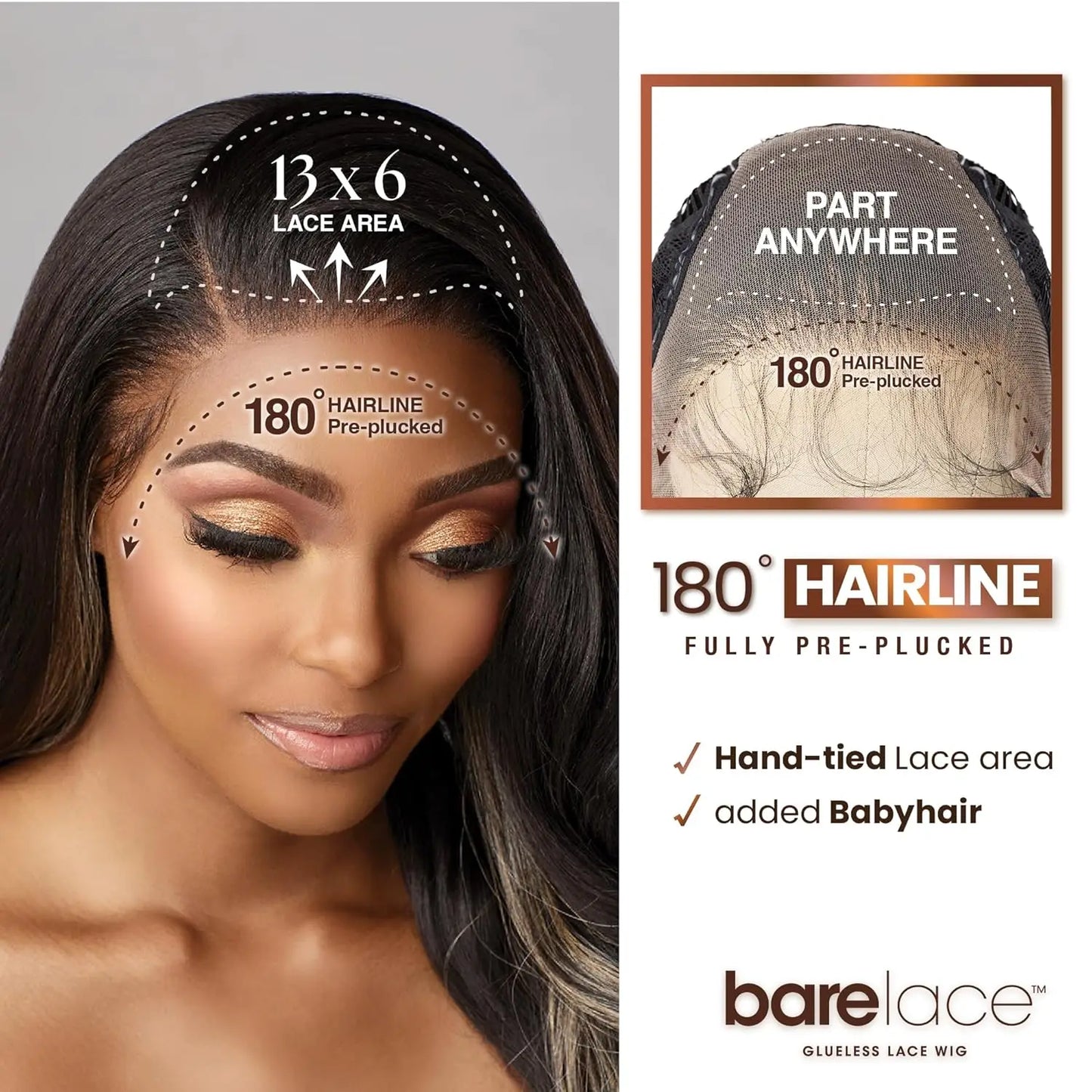Sensationnel Glueless BareLace Lace Front Wig Loose Wave