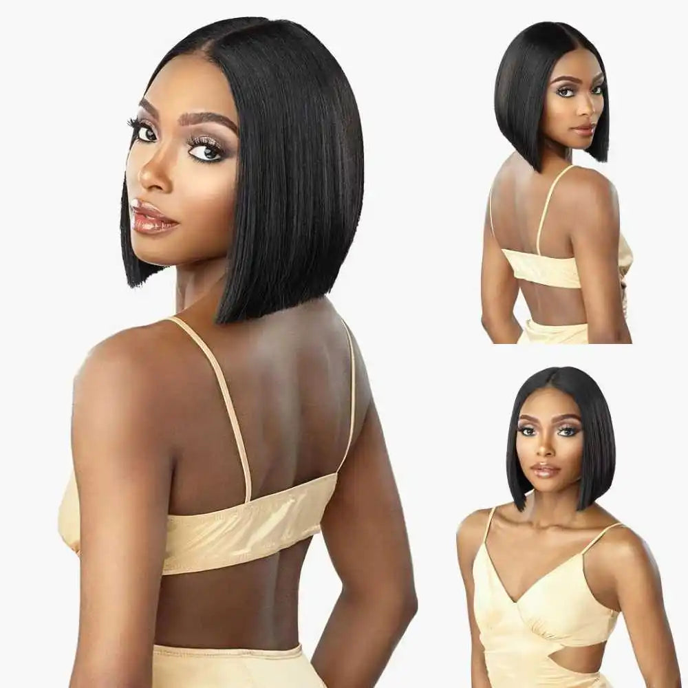 Sensationnel Butta Lace Hd Lace Front Wig Bob With Added Curl