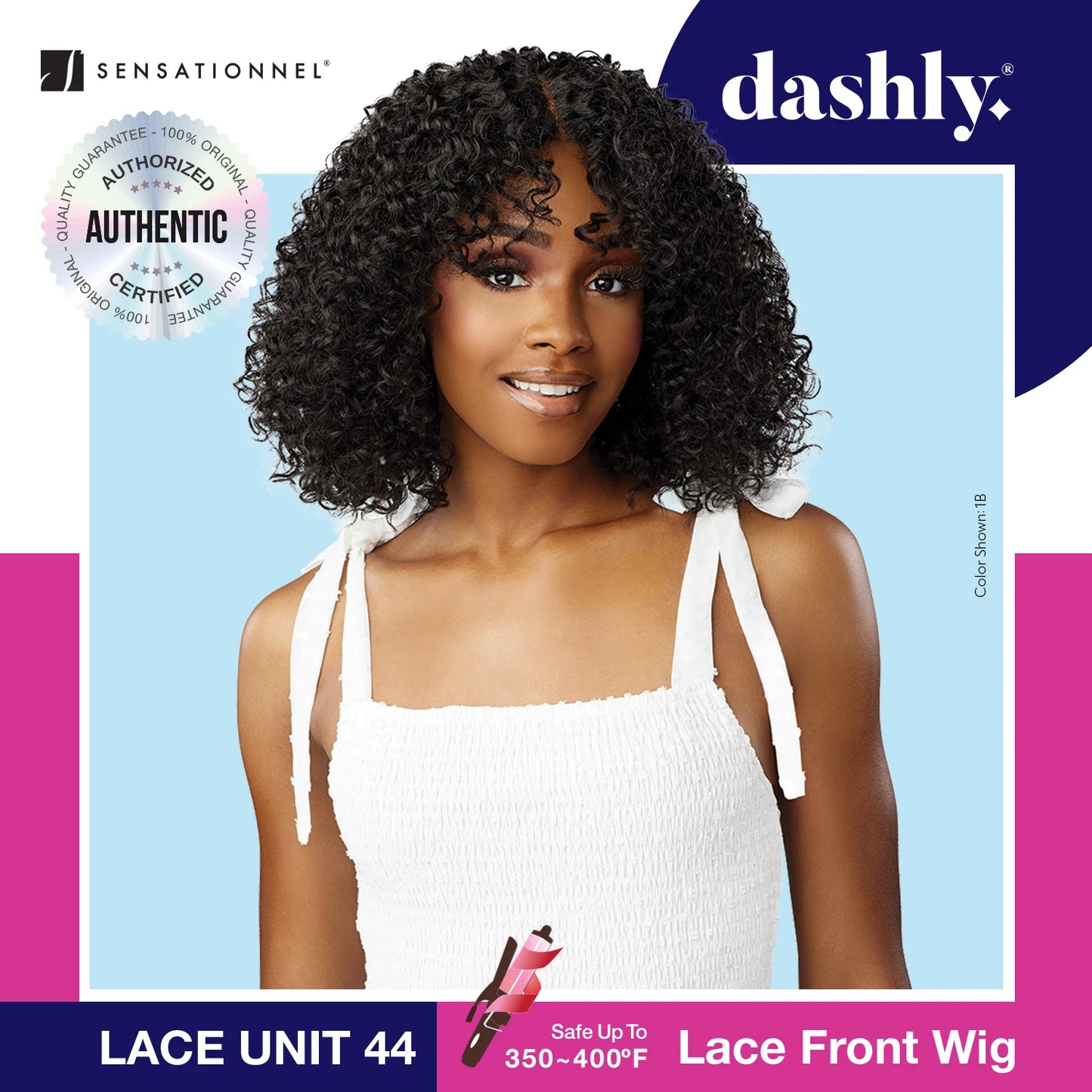 Sensationnel Dashly Pro HD Lace Front Wig Unit 44 Short