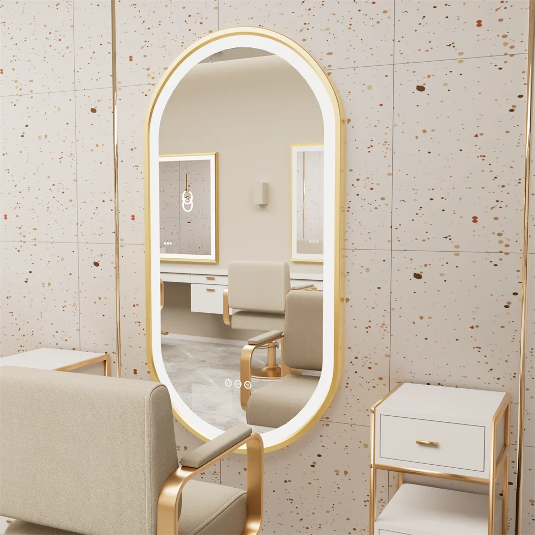 LUVODI Oval LED Illuminated Bathroom Mirror Demister