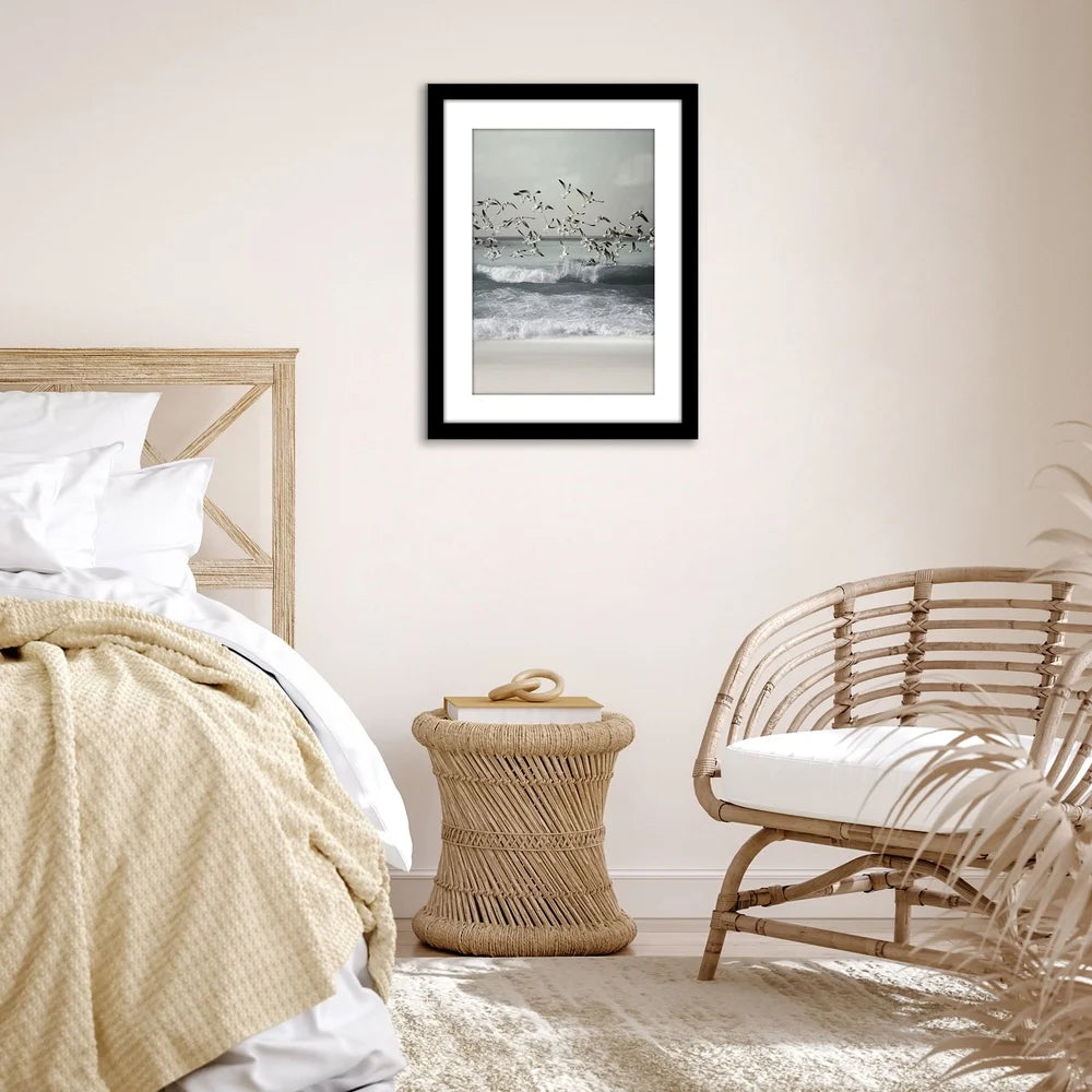 Dutrieux Modern Wood Picture Frame With Mat Wall Mount