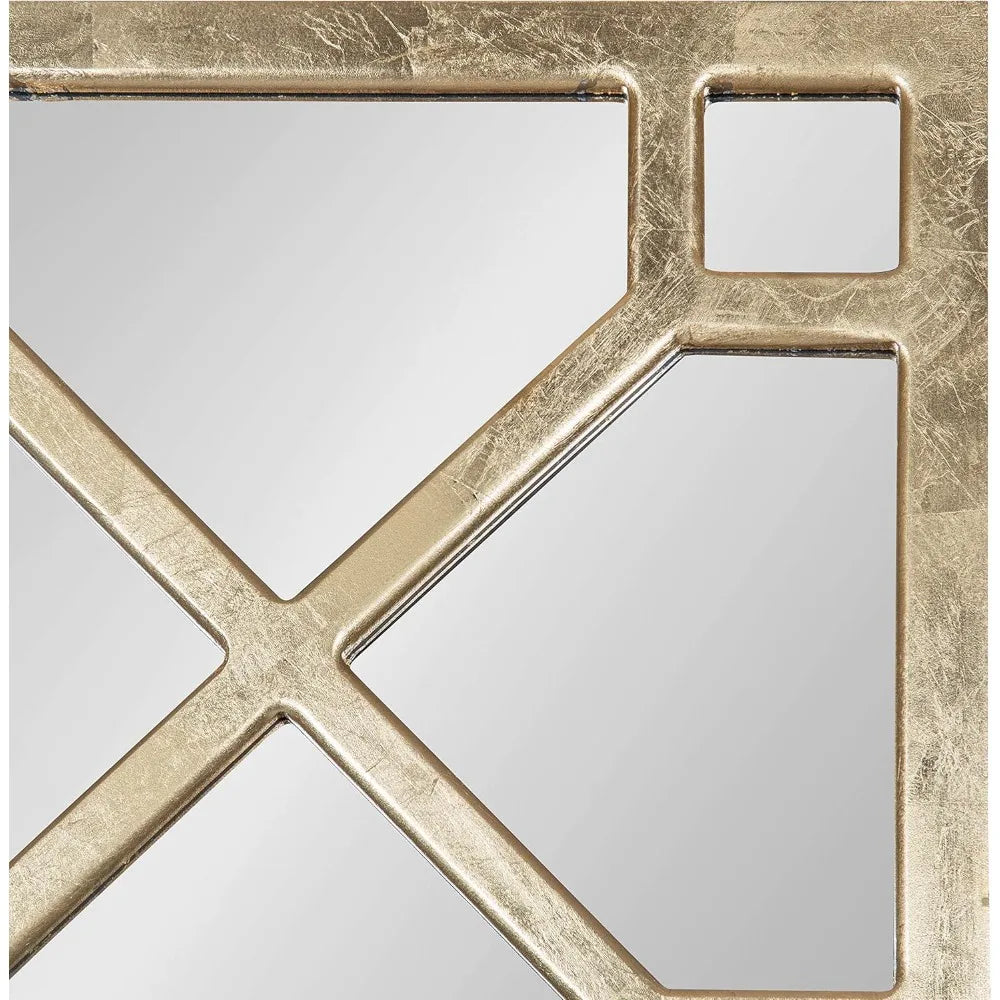 Vanderford Glam Panel Framed Wall Mirror Modern Decor