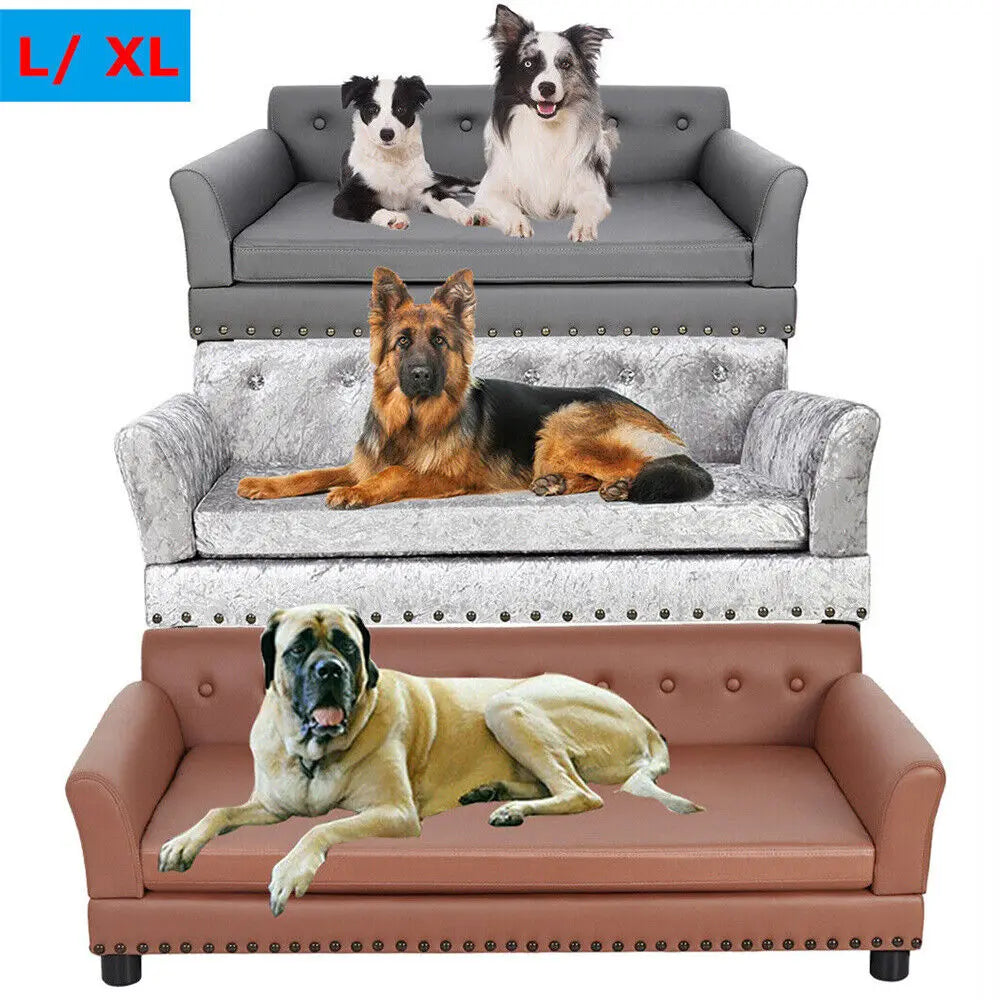 BORWARTC Heavy Duty Pet Sofa Cushioned Dog Bed Lounge