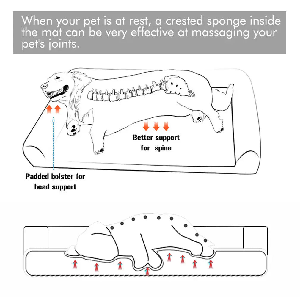 Orthopedic Dog Bed With Removable Washable Cover Foam