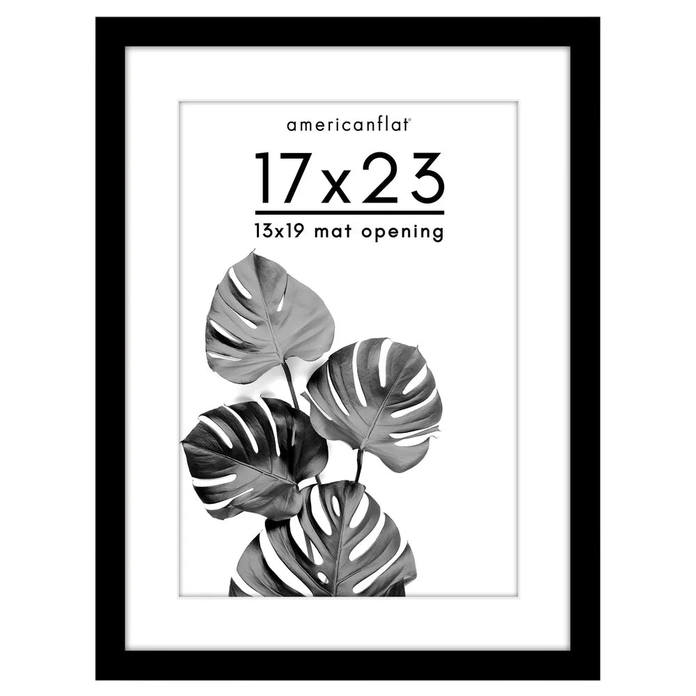 Dutrieux Modern Wood Picture Frame With Mat Wall Mount