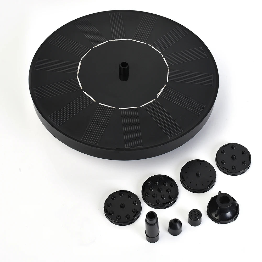 Hignconcerned Outdoor Solar Waterfall Fountain Kit Set