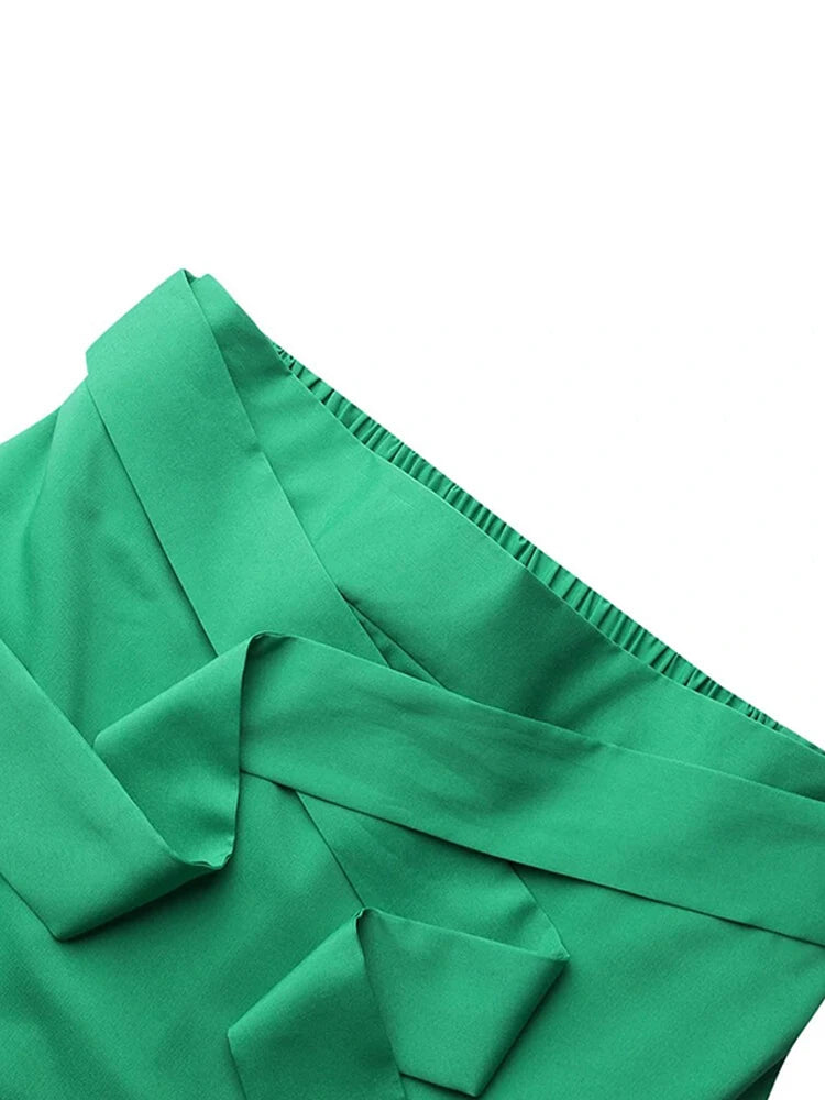 OSHOPLIVECN Irregular Clipping Bandage Falbala Long Skirts