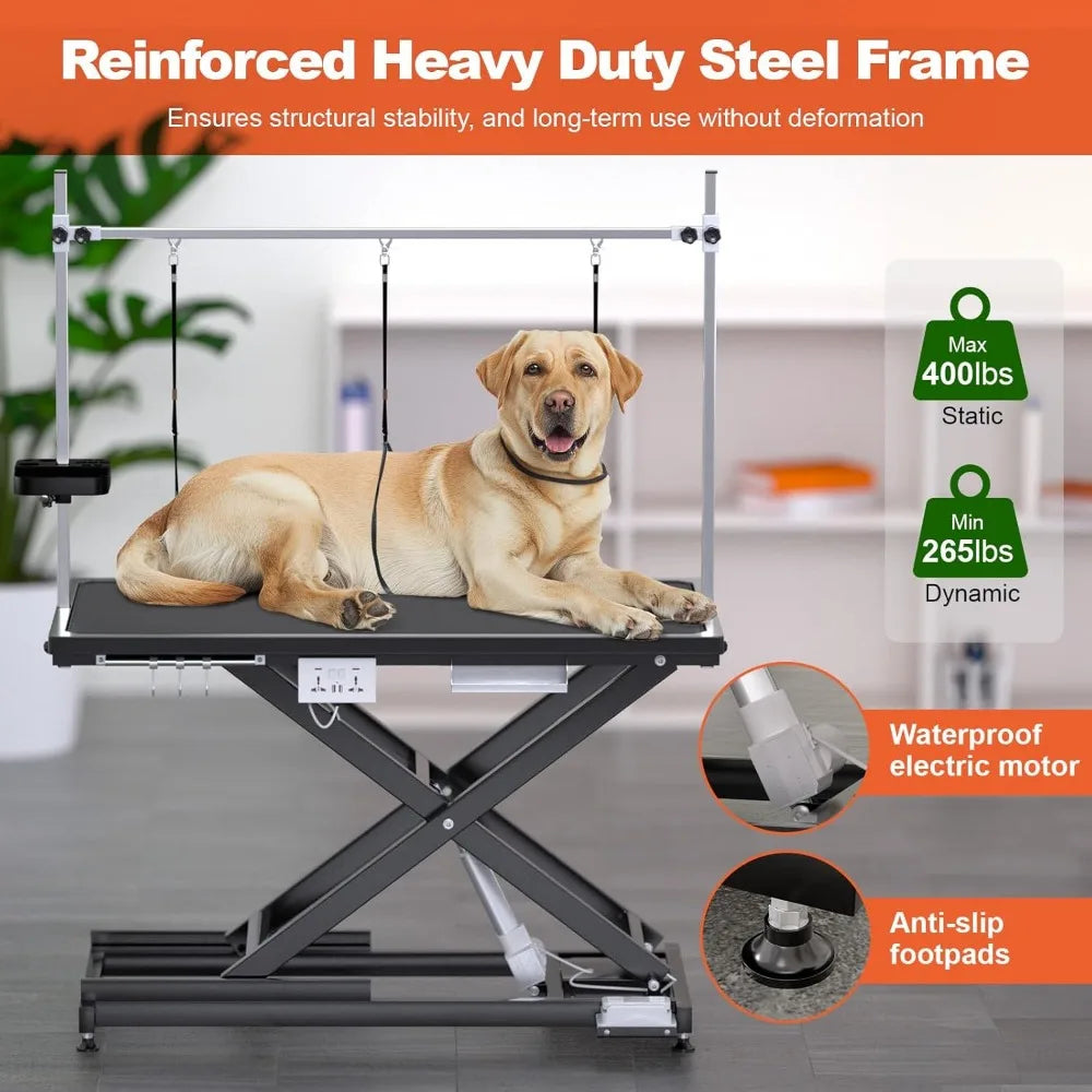 Hign-Con cared 49 Inch Electric Dog Grooming Table Heavy Duty