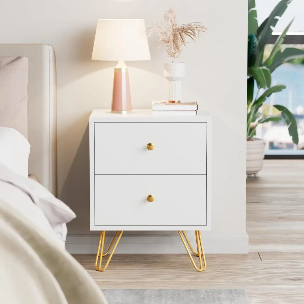 Angduo Nightstand Set Of 2 Bedside Tables With Drawers