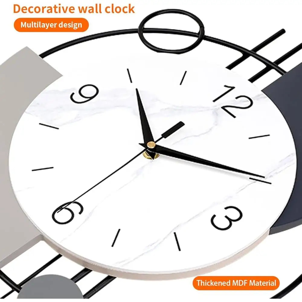 Dutrieux Silent Quartz Wall Clock With Pendulum Art Deco