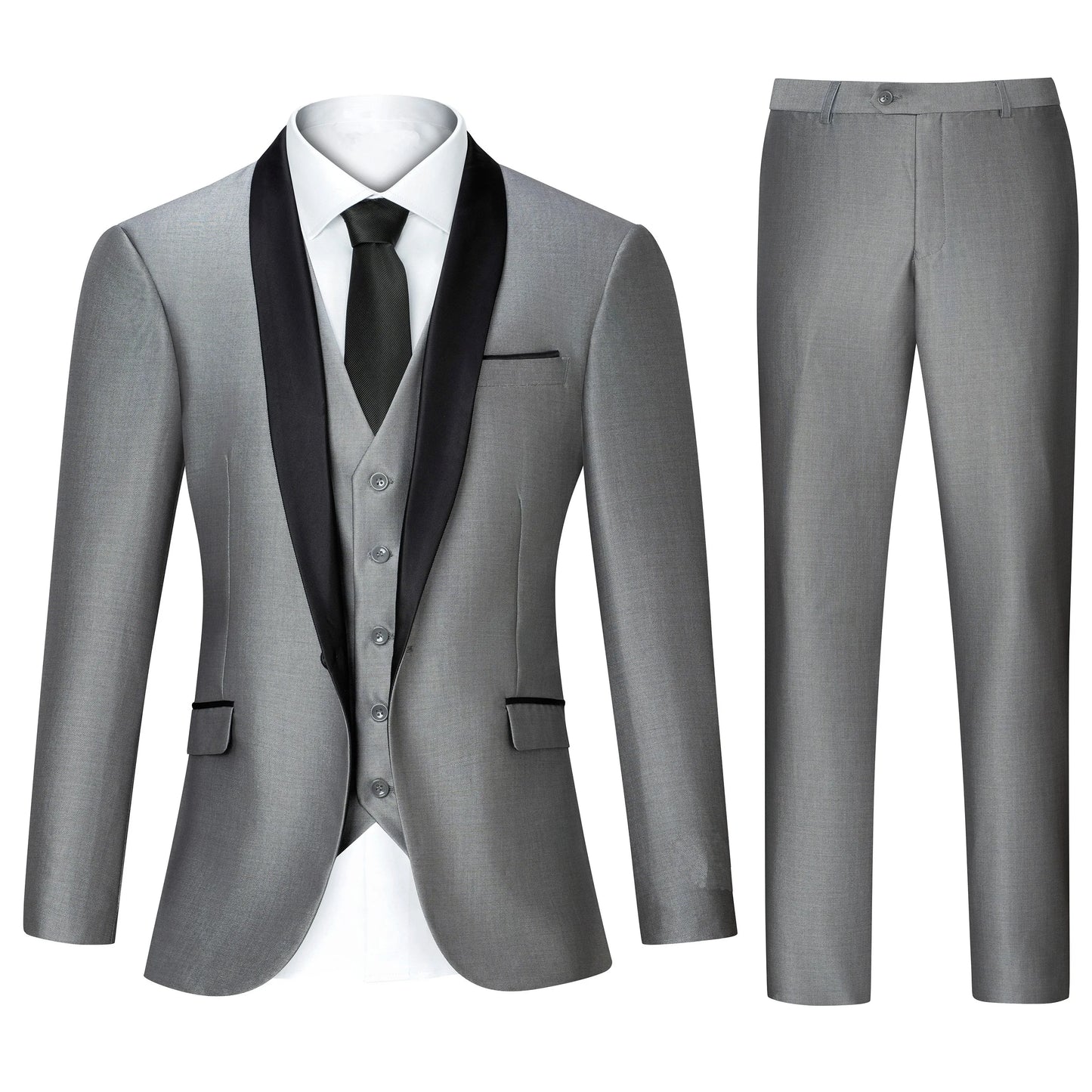 New Luxury Party Tuxedo 3 Piece Suit For Men Groomsmen