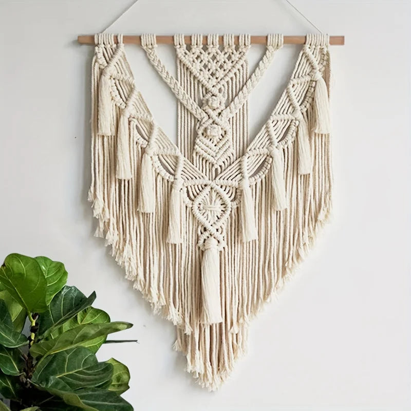 Cheervilla Handwoven Bohemian Wall Tapestry Tassel Decor
