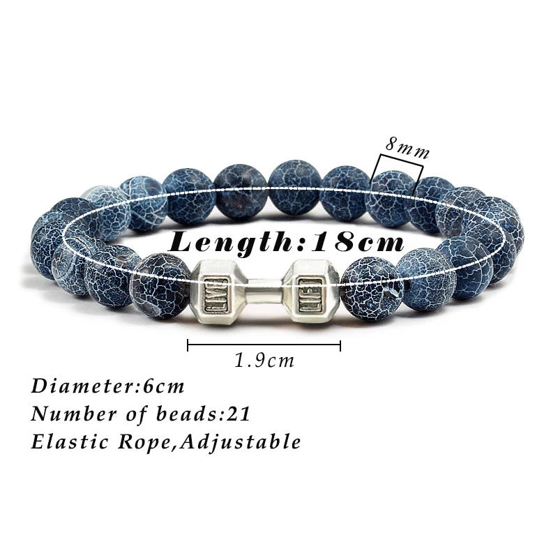Cheervilla Natural Volcanic Stone Bracelet Unisex Fashion