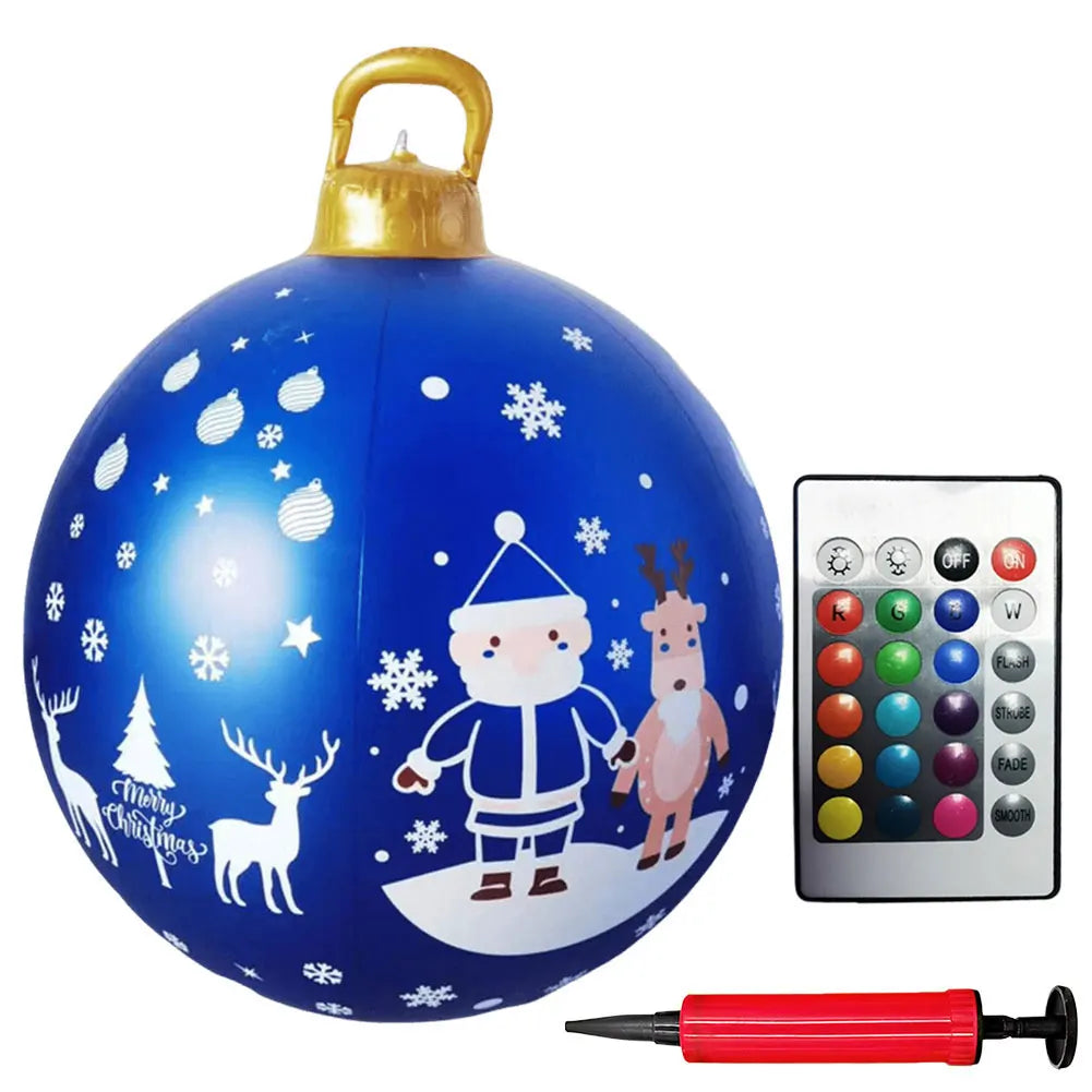 Alloet Christmas Inflatable Ball With Lights Outdoor Decor
