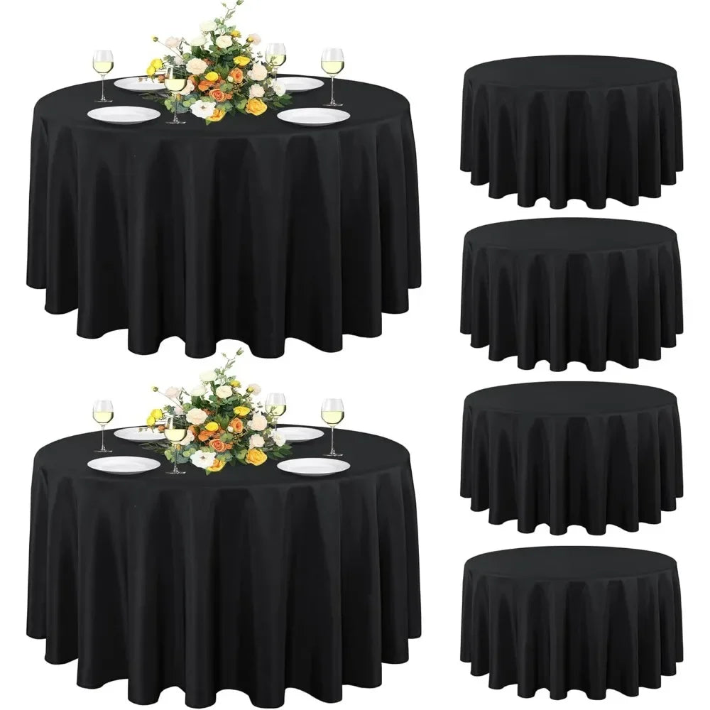 Hign Concerned Stain Resistant Wrinkle Tablecloth 6 Pack