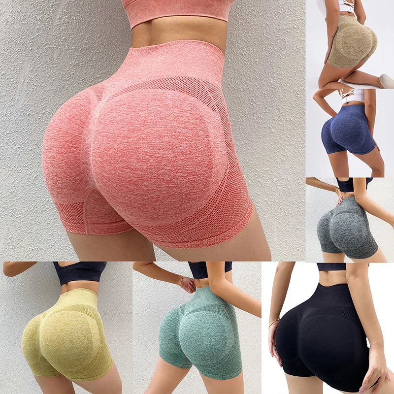 Women Sports Shorts High Waist Push Up Gym Leggings Yoga