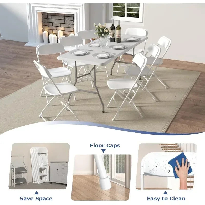 Hignconcerned Folding Chairs 20 Pack Portable Event Chairs