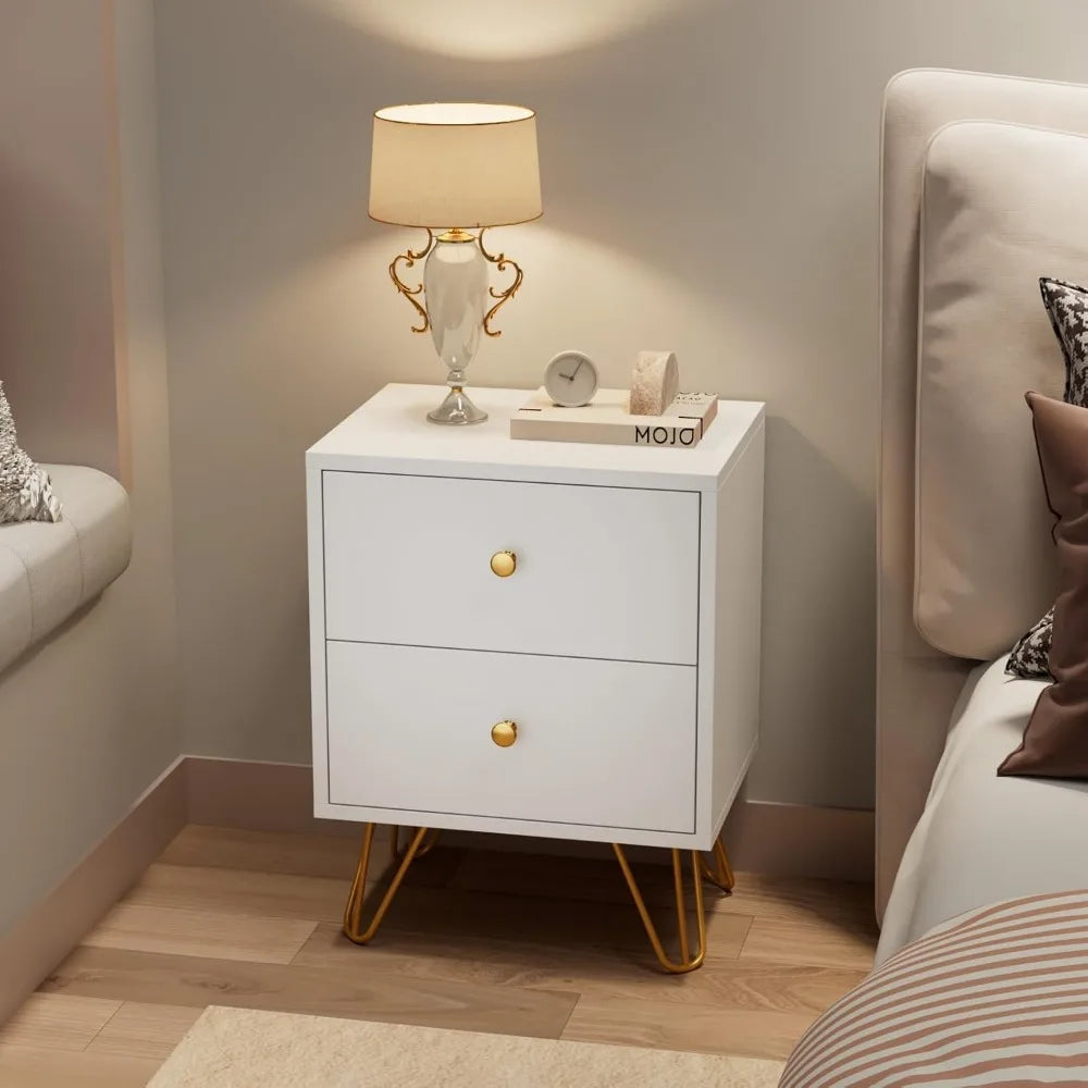 Angduo Nightstand Set Of 2 Bedside Tables With Drawers