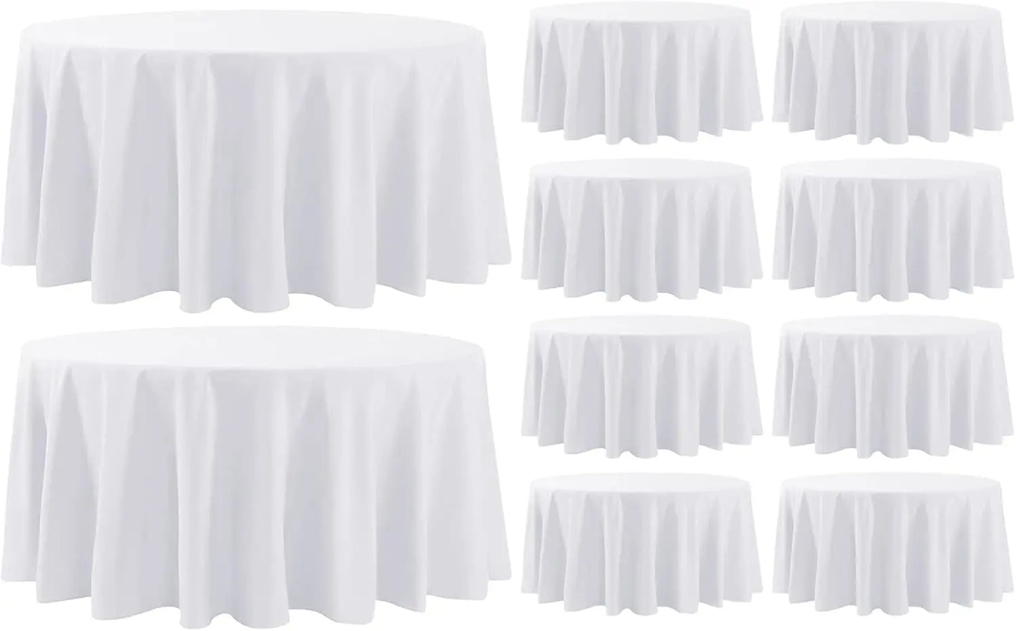 XMSJ Round Tablecloth For Dining Tables Decorative Linen