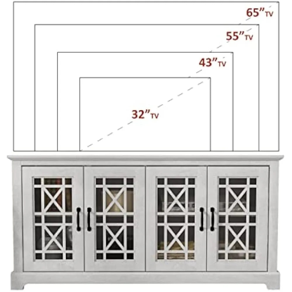 GUANGBAI Isadora TV Stand Farmhouse Entertainment Center