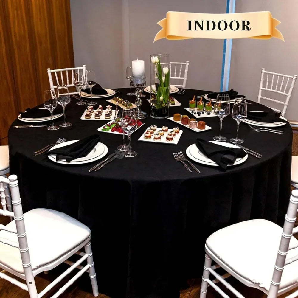 Hign Concerned Stain Resistant Wrinkle Tablecloth 6 Pack