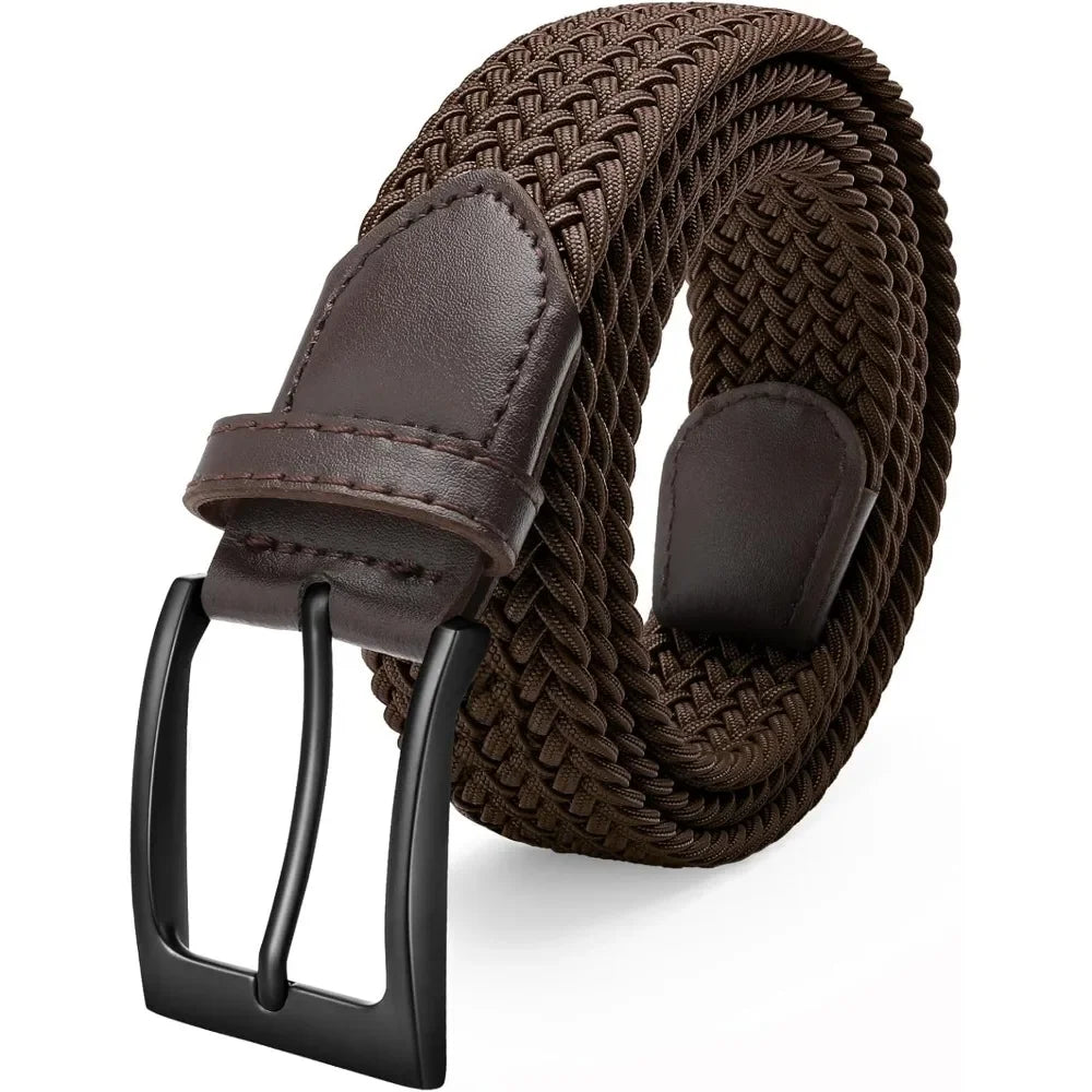 Elastic Braided Stretch Mens Golf Casual Belts Nylon