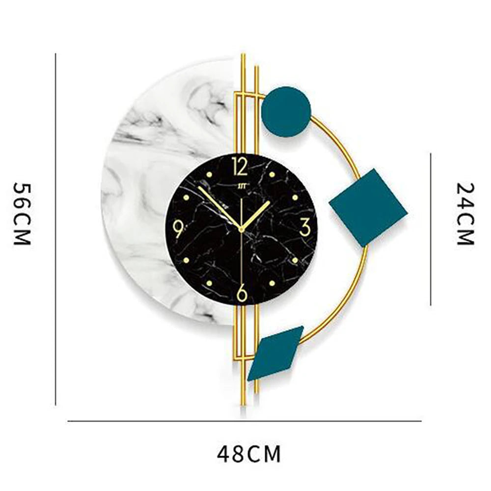 Hign-concerned Silent Wall Clock for Living Room Decor