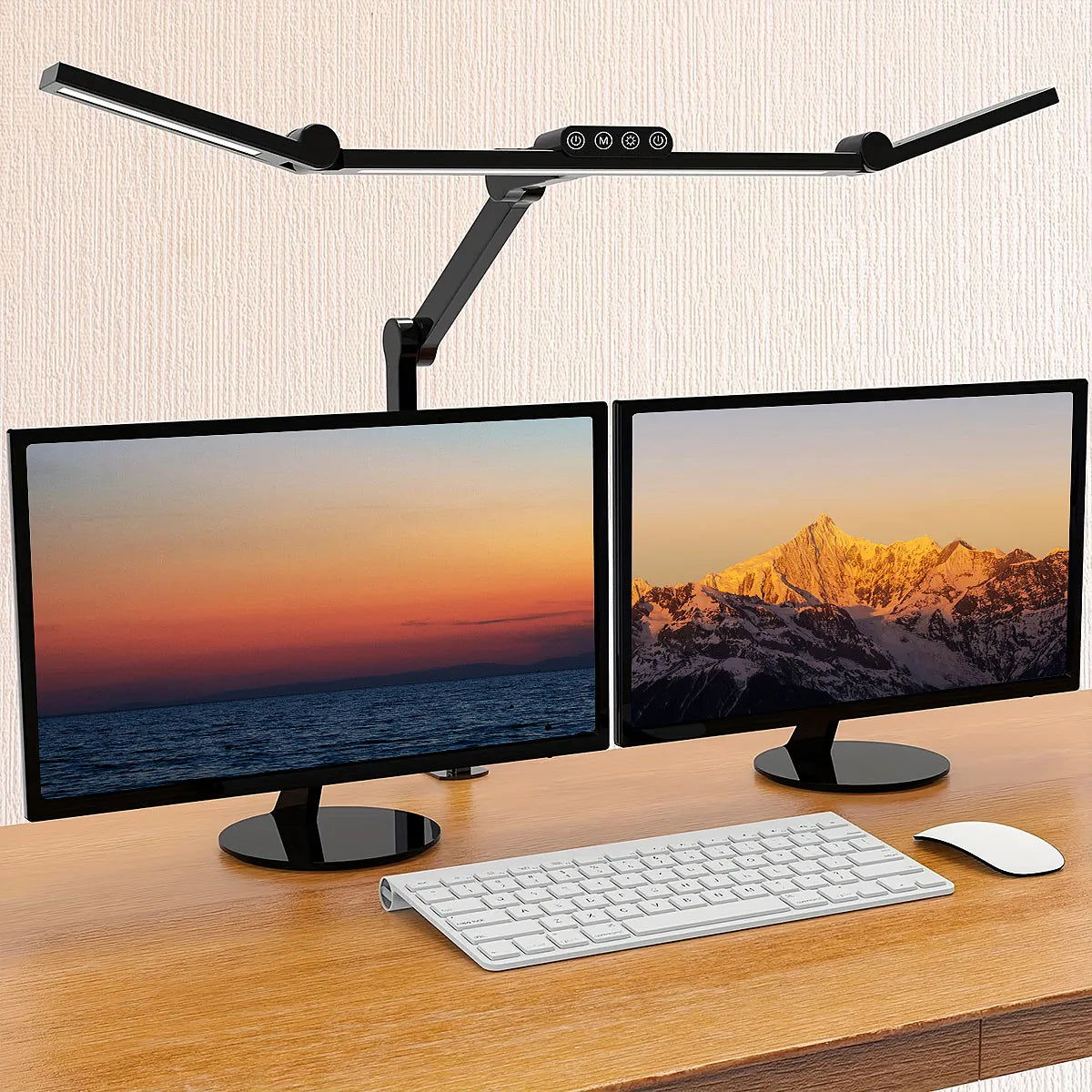 Aiopp Three Head Desk Lamp With Memory Five Color Temps