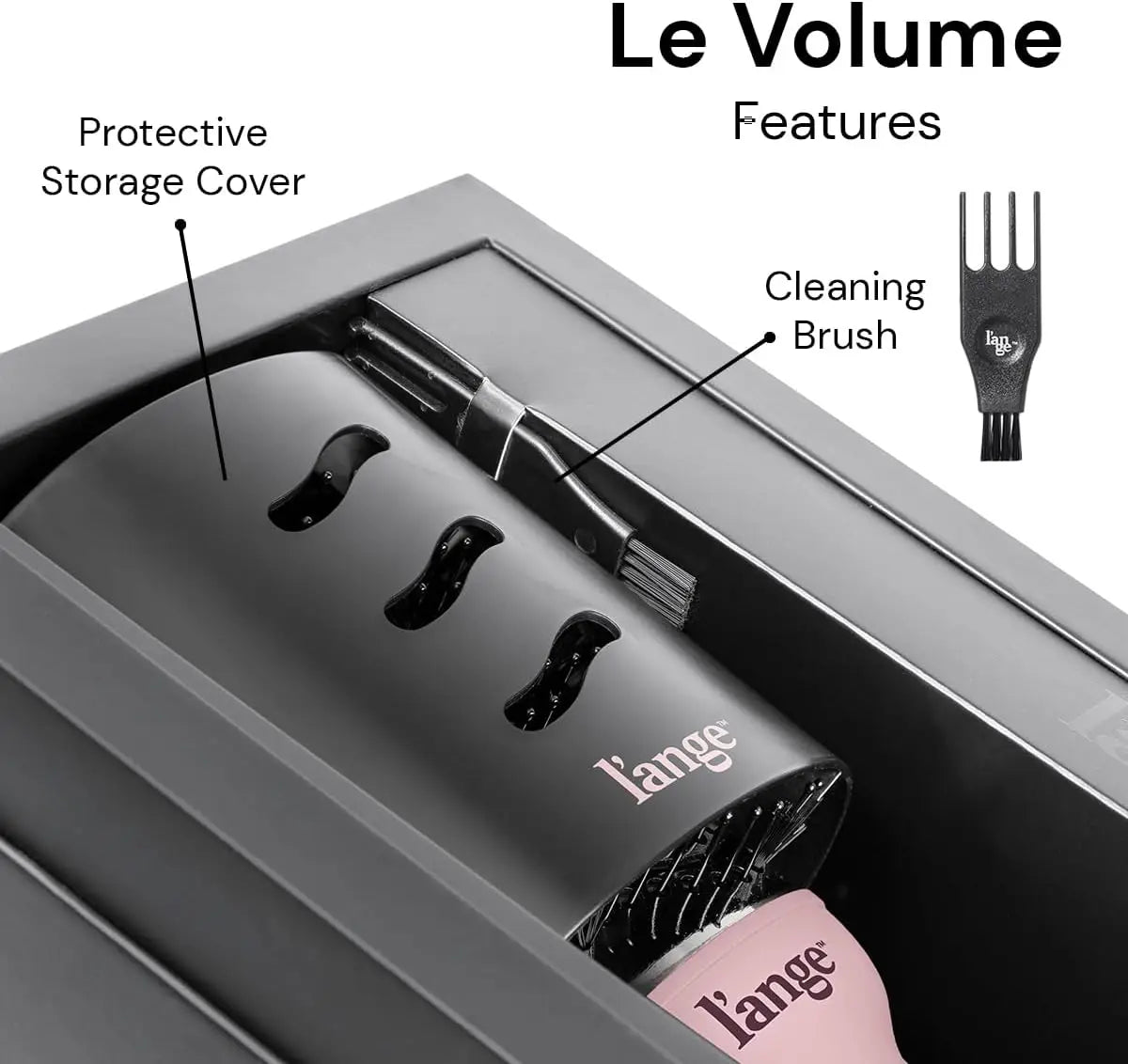 XGJY Titanium Blow Dryer Brush 2 In 1 Hot Air Hair Styler