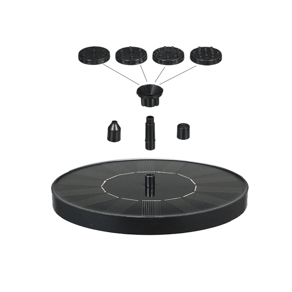 Hignconcerned Outdoor Solar Waterfall Fountain Kit Set