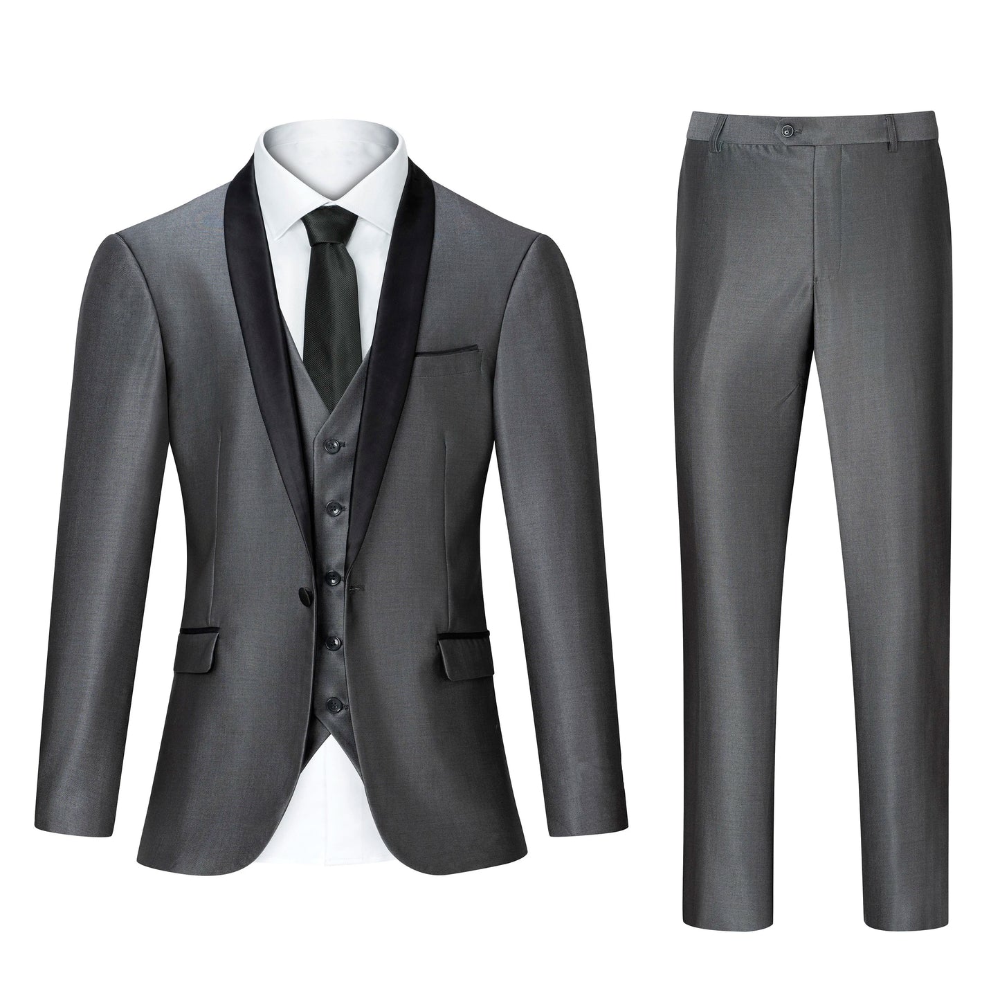 New Luxury Party Tuxedo 3 Piece Suit For Men Groomsmen
