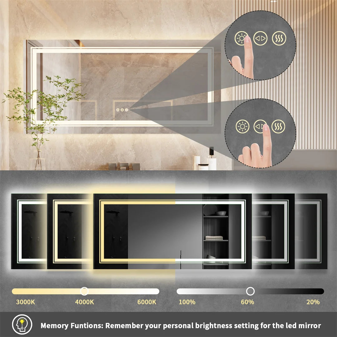 LUVODI Illuminated Full Length Dressing Mirror With Lights