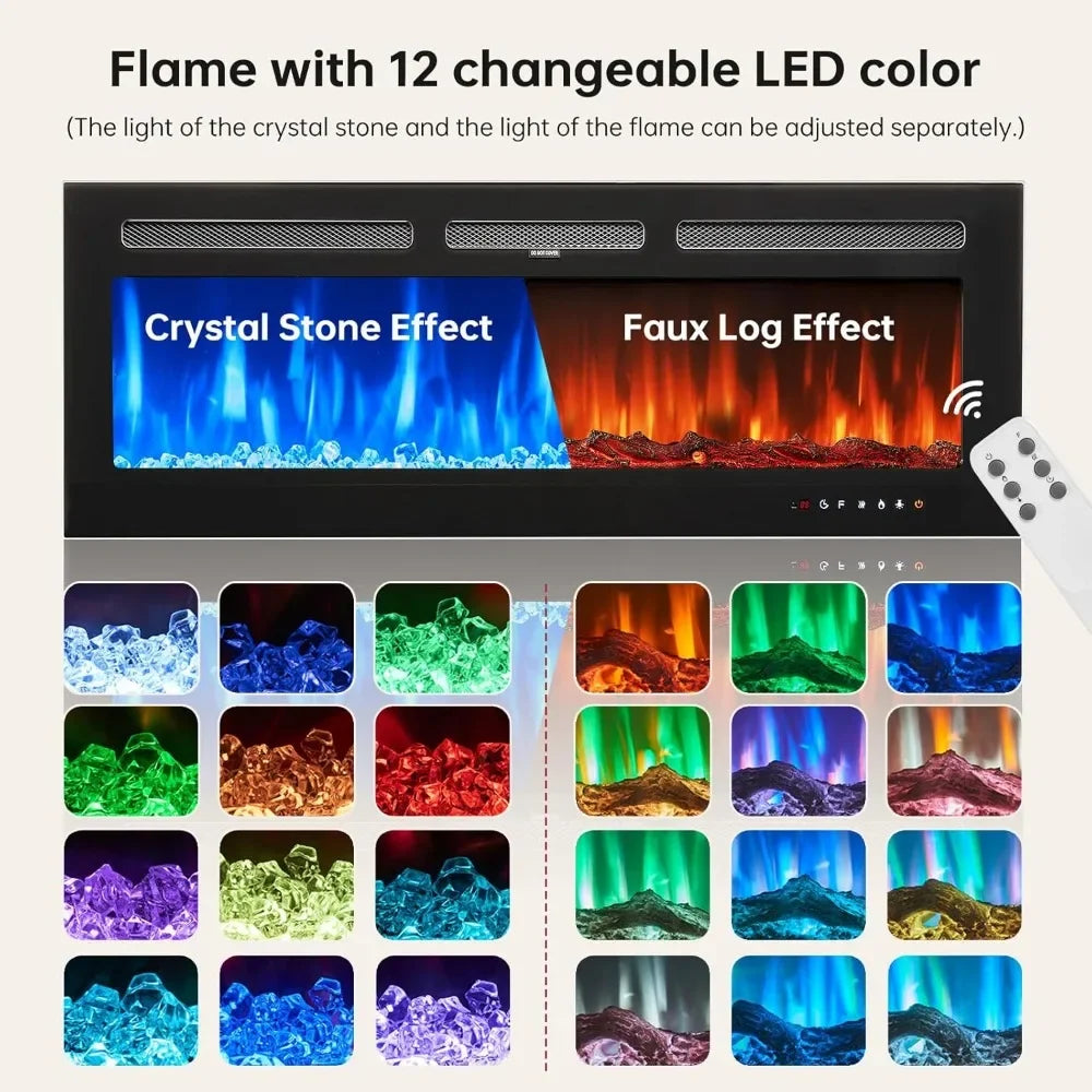 Hign-Concerned Fireplace TV Stand With Electric Fireplace
