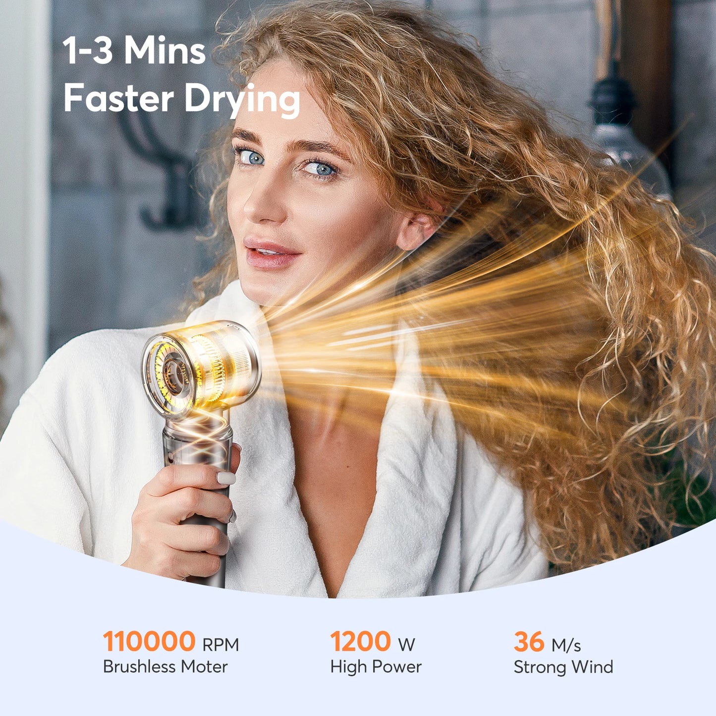 BOPCAL 5 In 1 Hair Dryer Hot Air Comb ProfessionalQuality