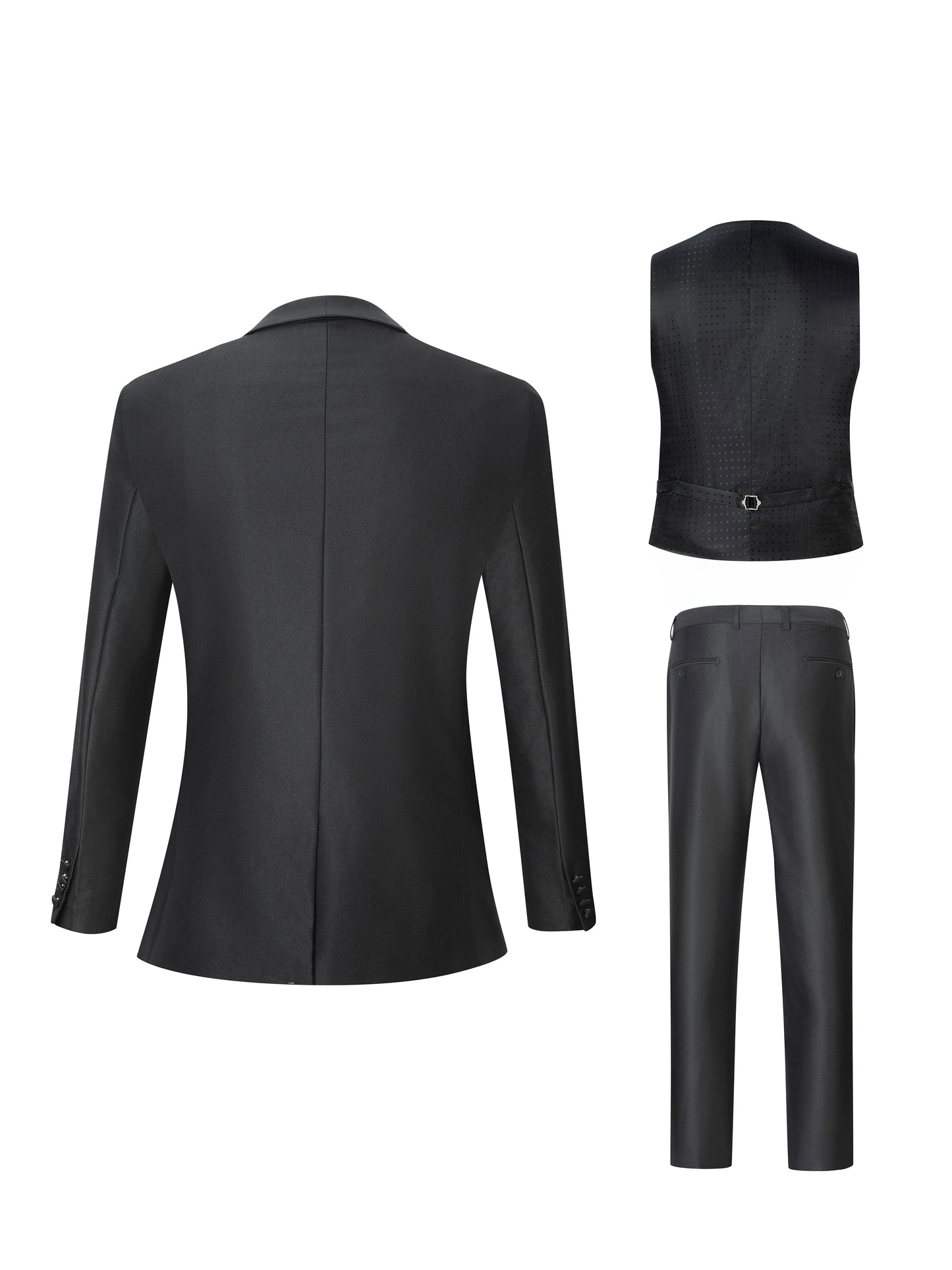New Luxury Party Tuxedo 3 Piece Suit For Men Groomsmen