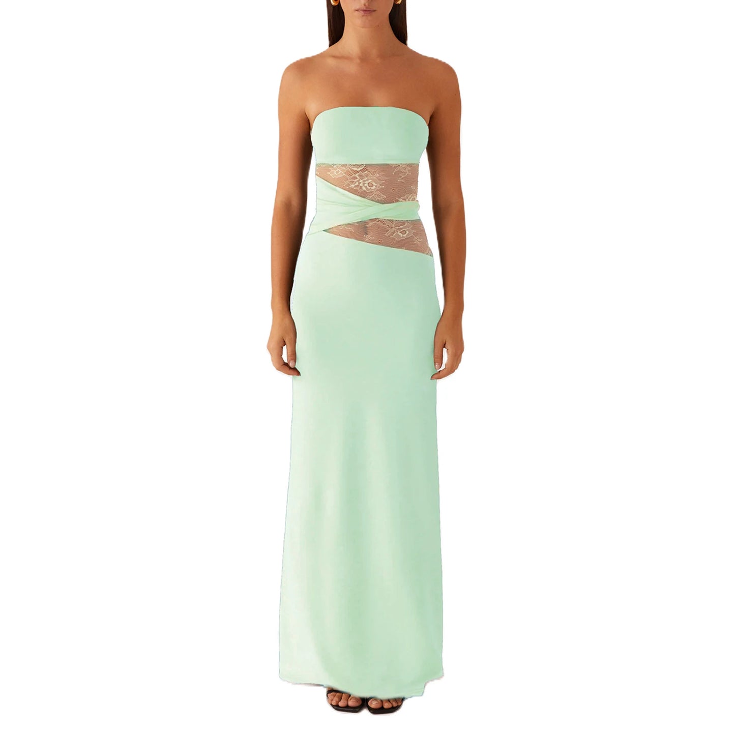 Floral Off Shoulder Maxi Dress With Ruffle Hem Straps
