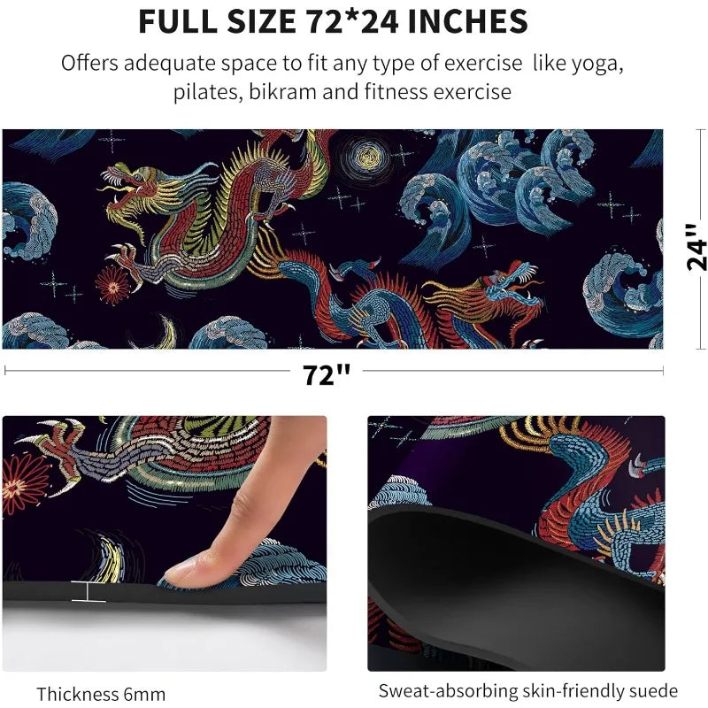 Hign-concerned Extra Thick Non Slip Yoga Mat with Bag