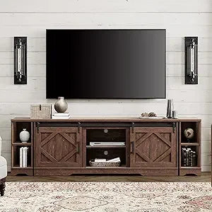 RBXC 3 In 1 Television Stand With Architectural Barn Door
