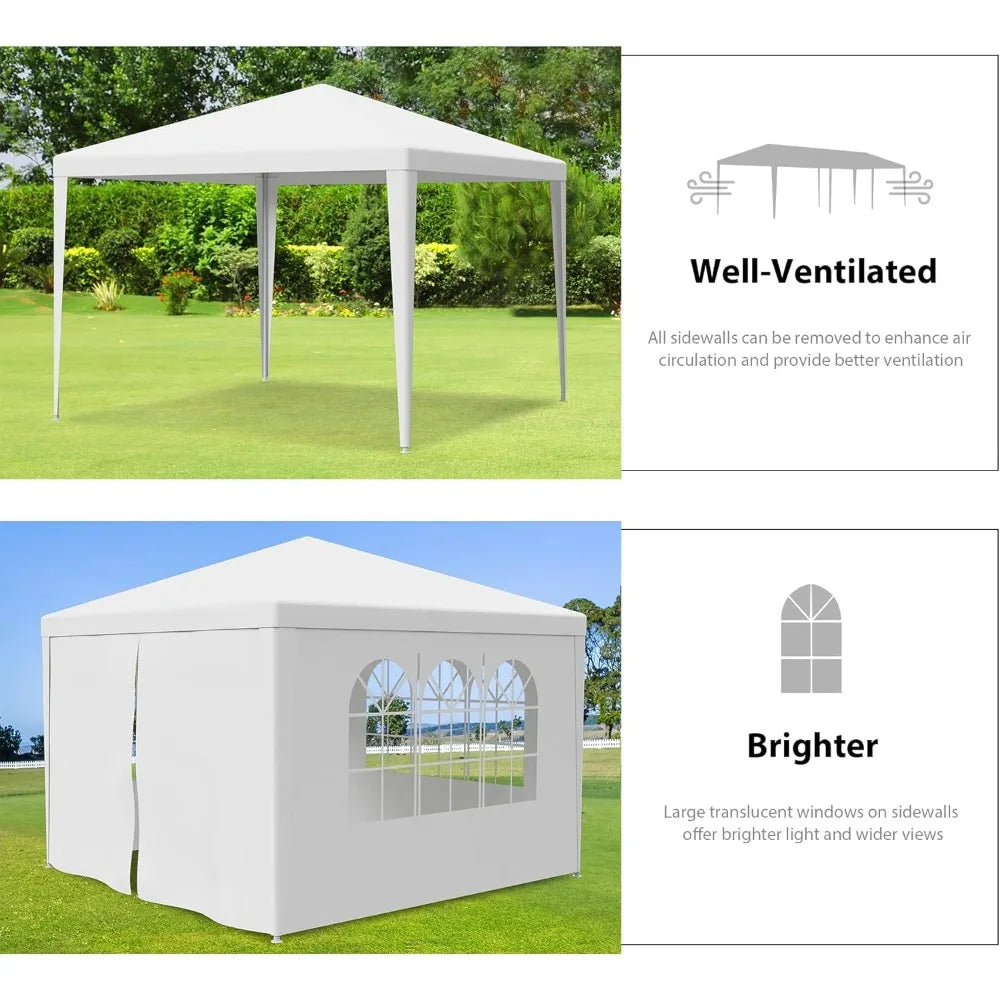 High-concerned Outdoor Canopy Tent Gazebo With Removable Sidewalls