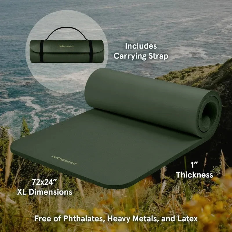 Hign-concerned Solana Yoga Mat Thick Non Slip Nylon Strap