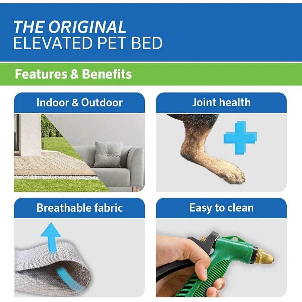 Cooling Elevated Dog Bed by CN Perfect for Indoor Outdoor Use