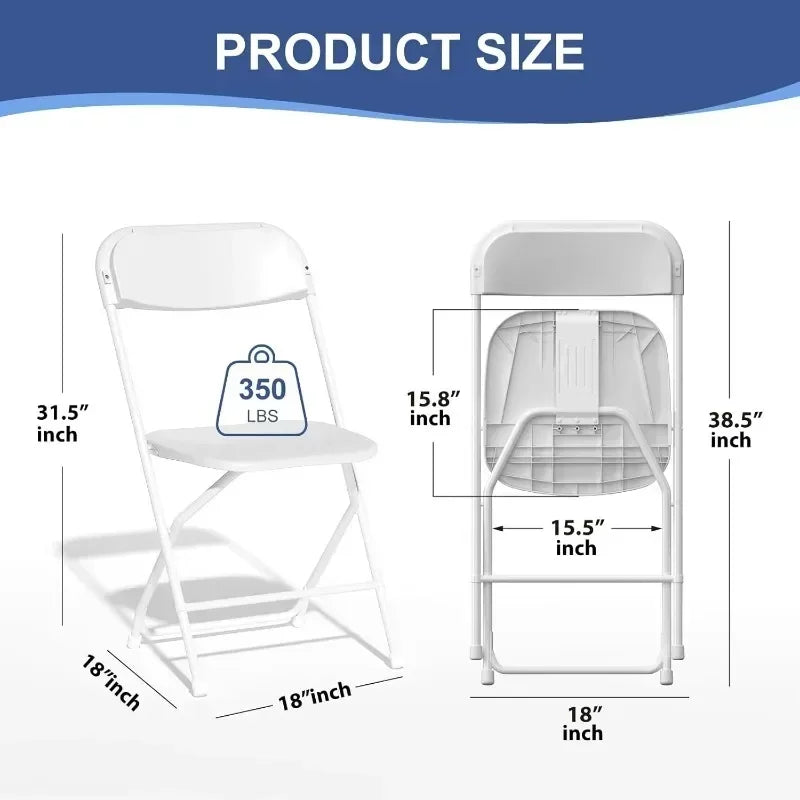 Hignconcerned Folding Chairs 20 Pack Portable Event Chairs