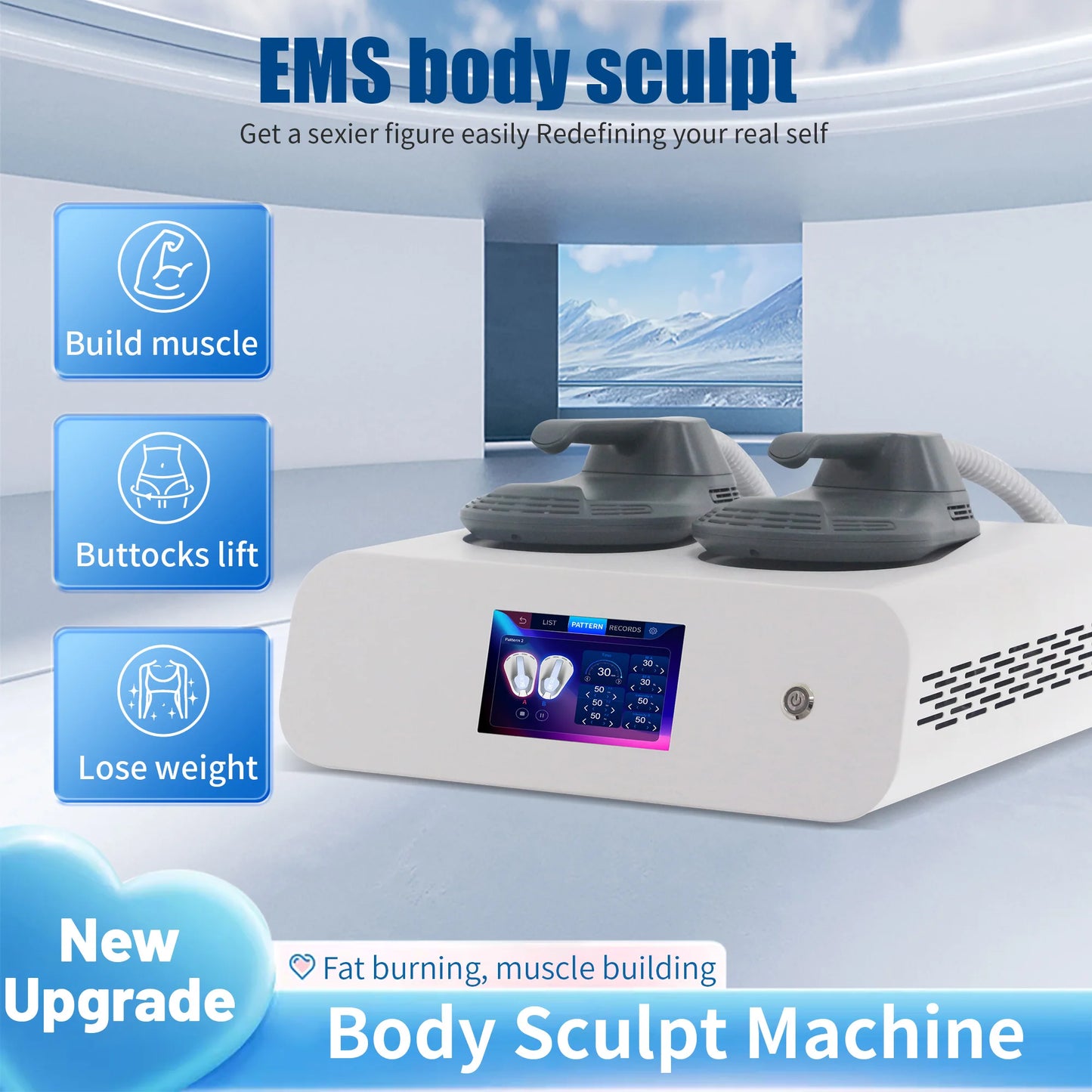 Body Slimming Machine by HI-EMT for Fat Removal and Sculpting