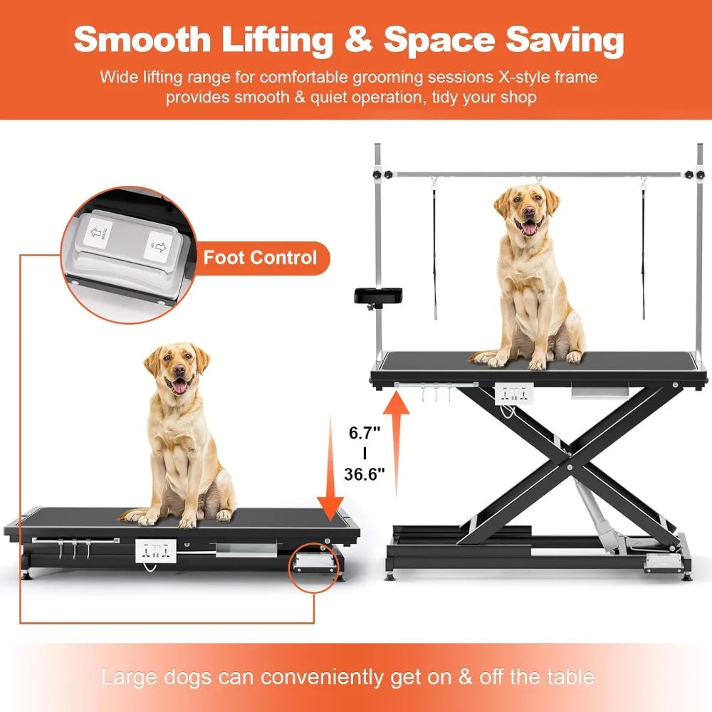 Hign-Con cared 49 Inch Electric Dog Grooming Table Heavy Duty