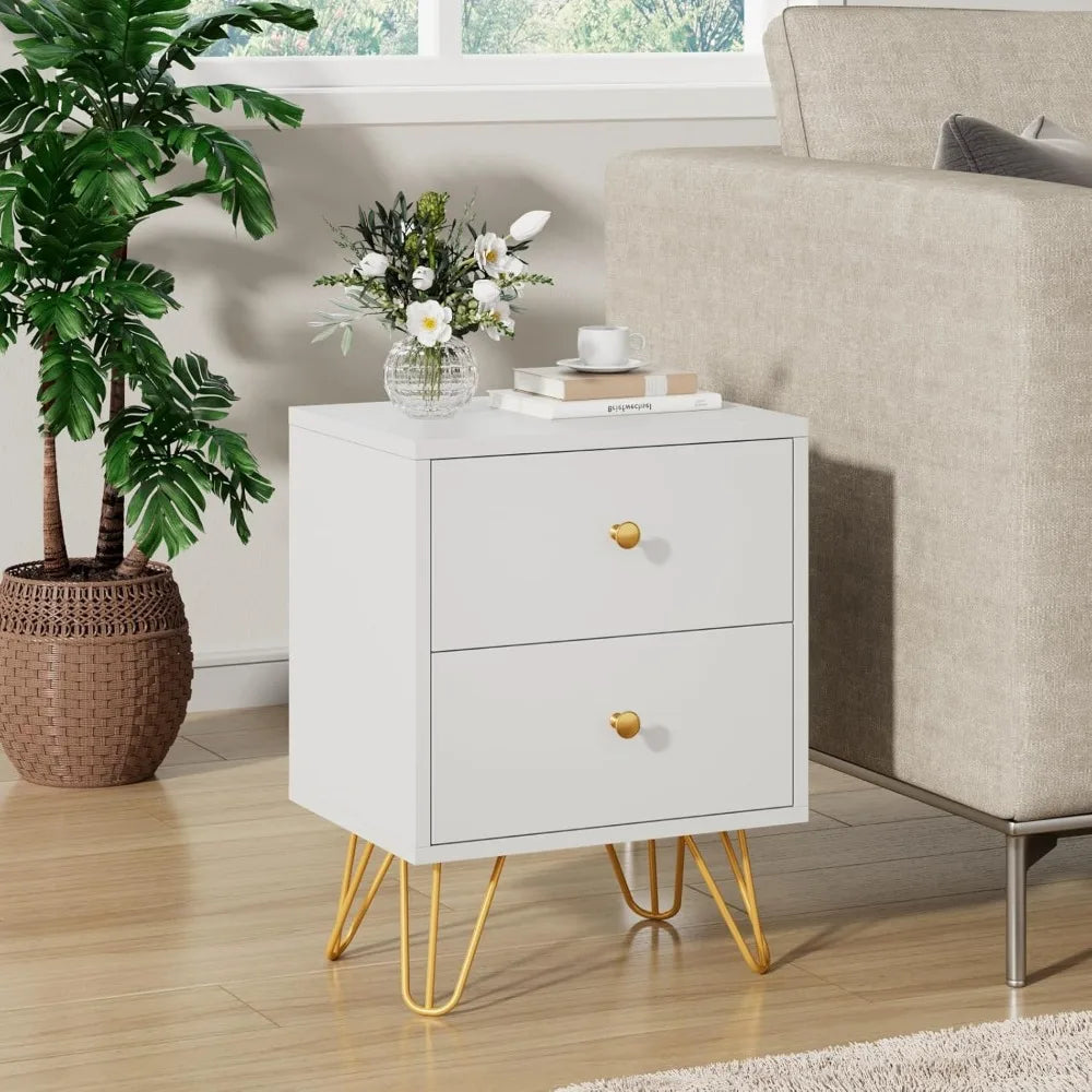 Angduo Nightstand Set Of 2 Bedside Tables With Drawers